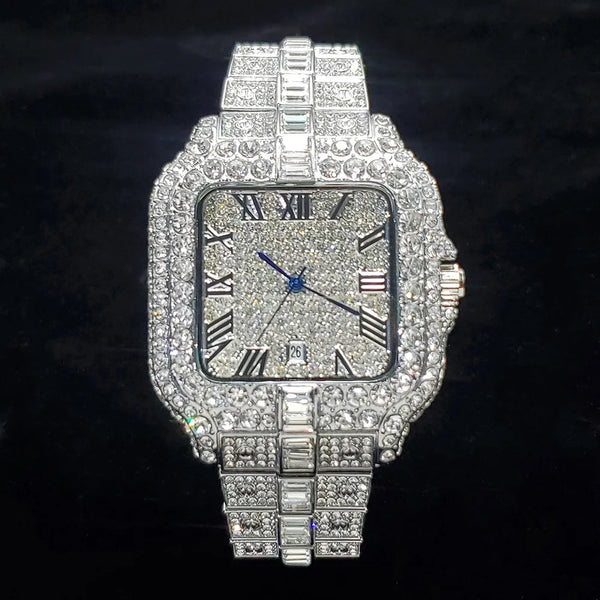 Iced Square Luxury Watch