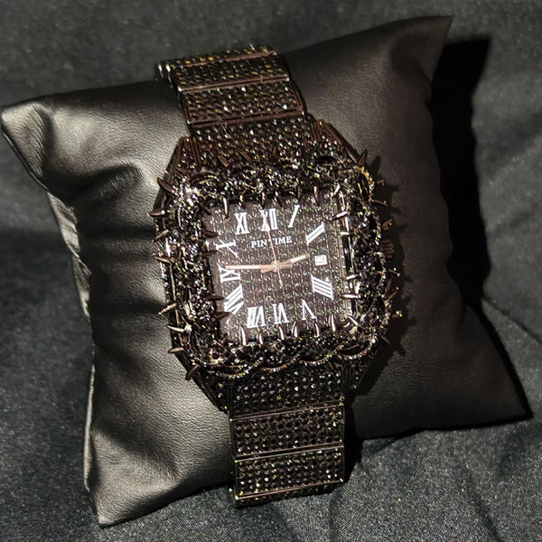 Black Ice Luxury Square Watch