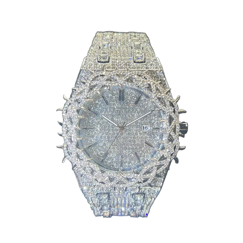 VVS Luxe Elegant Crown Iced out  Watch