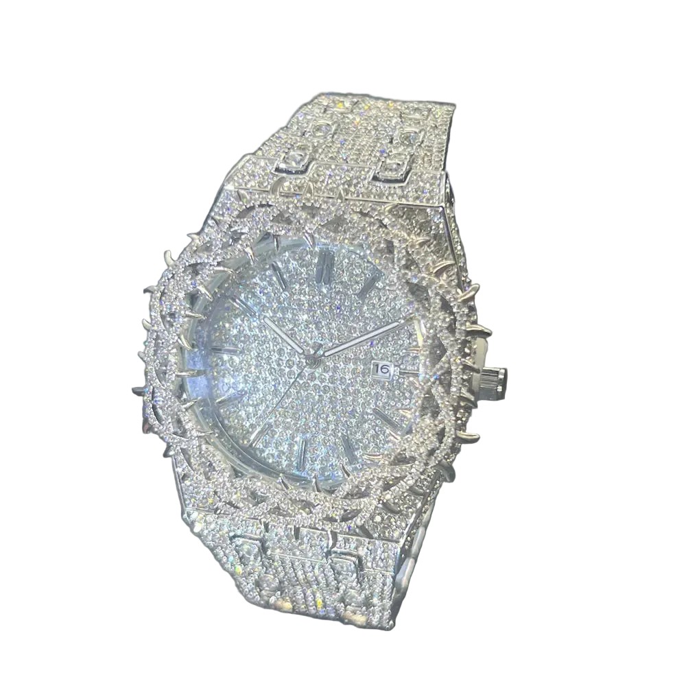 VVS Luxe Elegant Crown Iced out  Watch