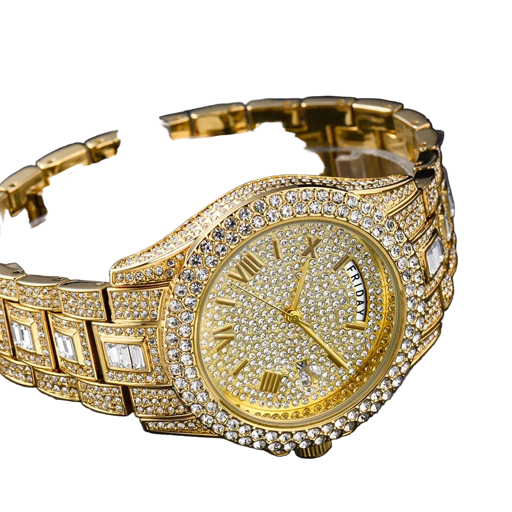 VVS Luxe Diamond and Gold Fashion Watch
