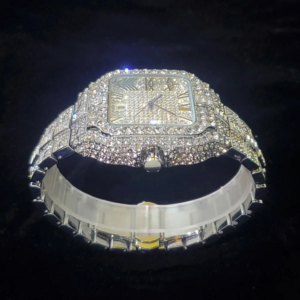 Iced Square Diamond Watch