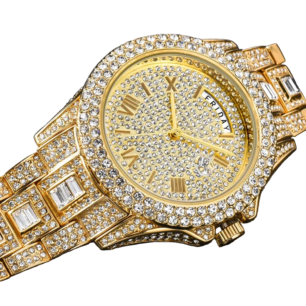 VVS Luxe Diamond and Gold Fashion Watch