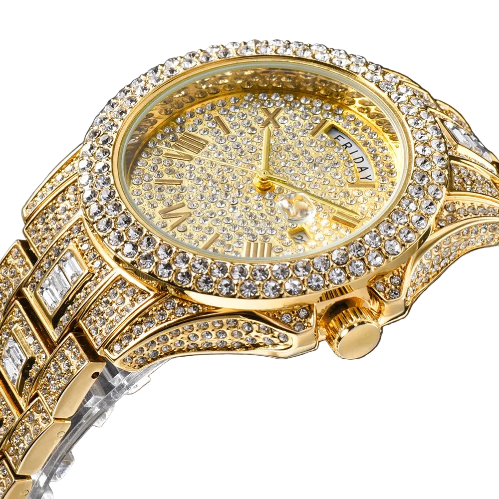 VVS Luxe Diamond and Gold Fashion Watch