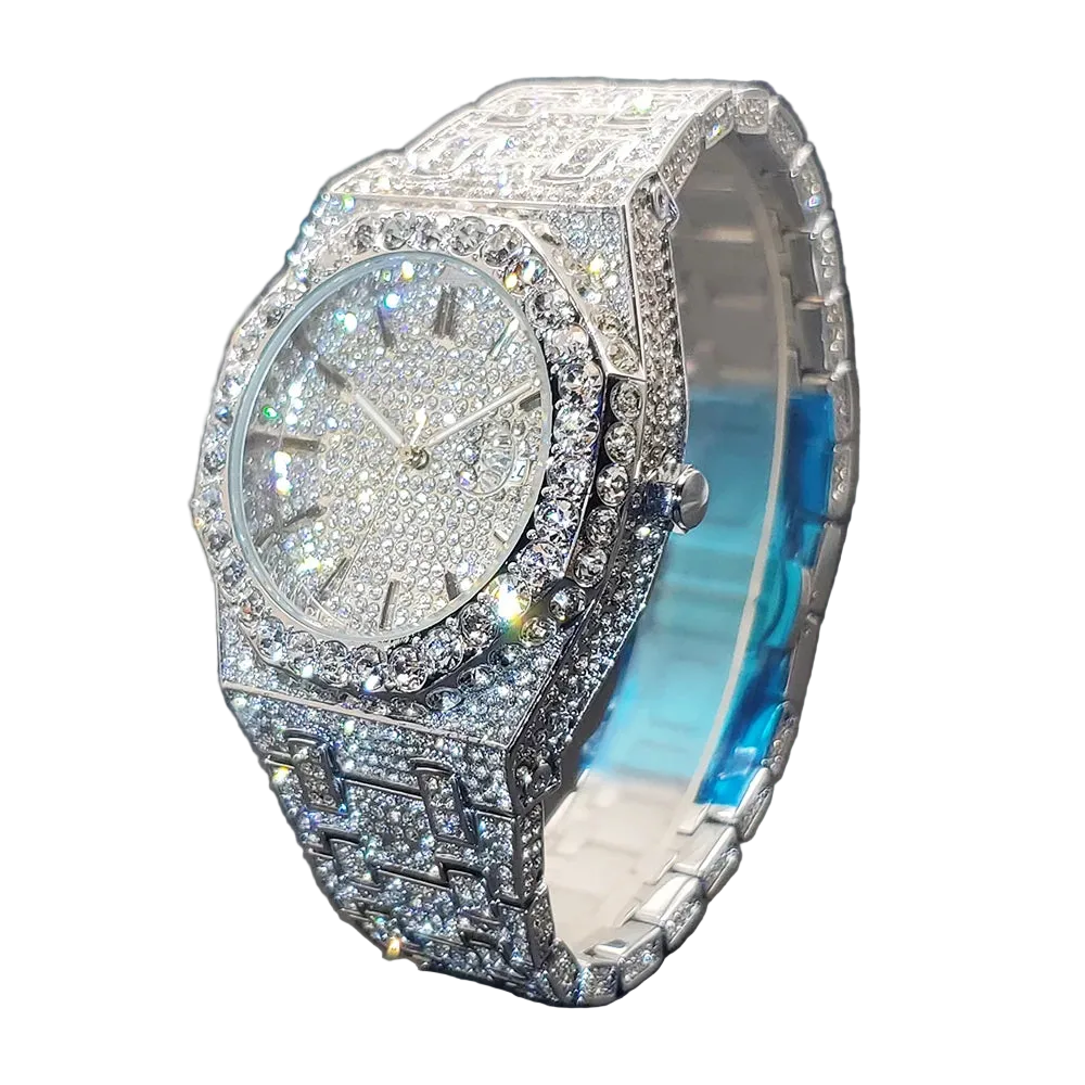 VVS Luxe Bold Crystal face Watch