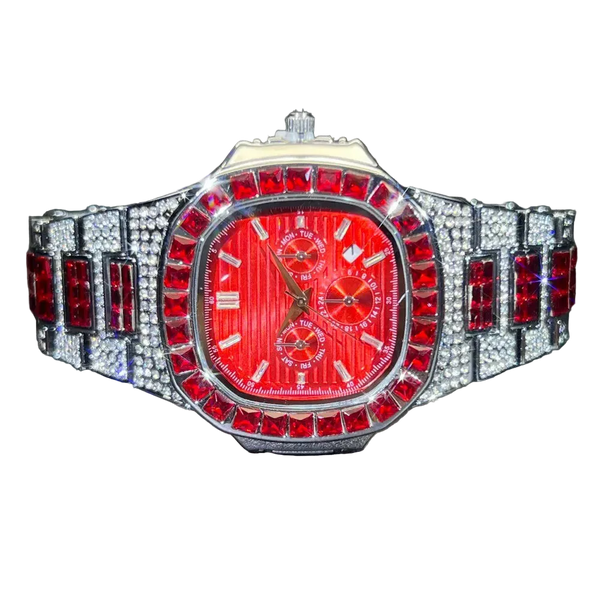 Redstone Luxury Iced Square Watch
