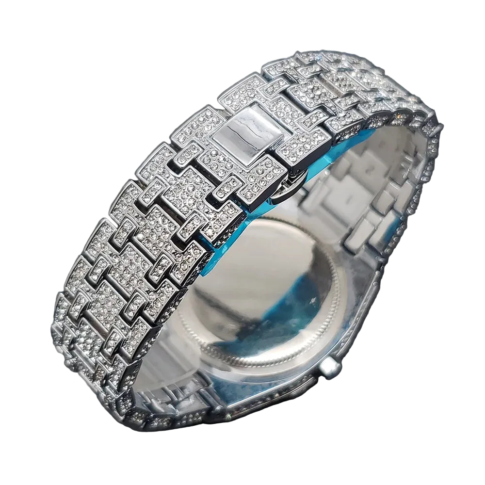 VVS Luxe Bold Crystal face Watch